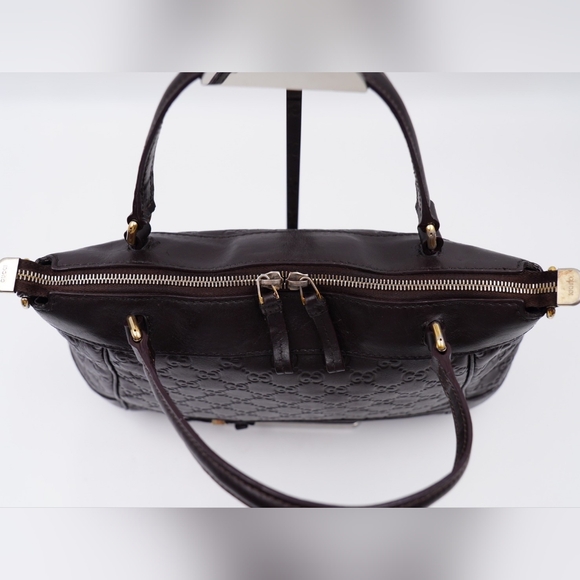 AV56❤️ GUCCI Guccissima Mayfair Top Handle Satchel - Picture 8 of 15